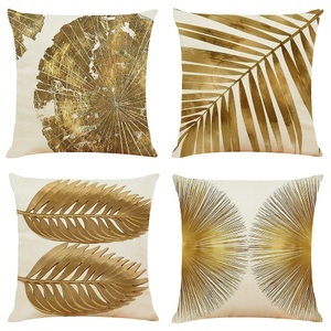 Lighinthebox, Goldenes Blatt, doppelseitiger Kissenbezug, 4 Stück, weich, dekorativ, quadratisch, Kissenbezug, Kissenbezug, Kissenbezug für Schlafzimmer, Wohnzimmer, hochwertiges, maschinenwaschbares Innenkissen Lightinthebox, Goldenes Blatt, doppelseitiger Kissenbezug, 4 Stück, weich, dekorativ, quadratisch, Kissenbezug, Kissenbezug, Kissenbezug für Schlafzimmer, Wohnzimmer, hochwertiges, maschinenwaschbares Innenkissen Lightinthebox