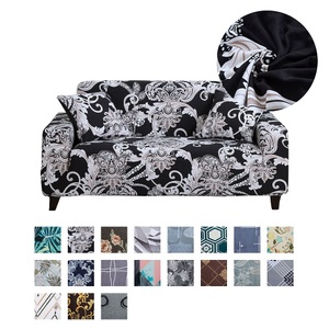 Lighinthebox, Stretch-Sofa-Schonbezug Spandex-Blumen-Jacquard-Stoff Couchgarnitur Sessel Zweiersofa 4- oder 3-Sitzer L-Form weich strapazierfähig waschbar Lightinthebox