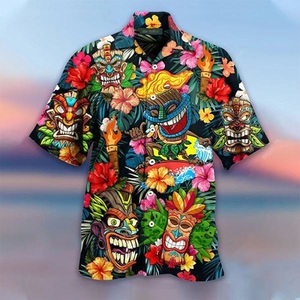 Lighinthebox, Herren-Hemd-Set Button-Down-Oberteile Kurzarm Outdoor Straße Cartoon Turndown Regenbogen Mode Hawaiianisch Komfortabel Strand / Sommer / Sommer Lightinthebox, 