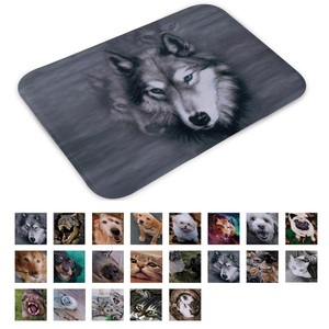 Lighinthebox, 3D-Wolf-Druck-Fußmatte, Innenteppiche, saugfähiger, schmutzabweisender Eingangsteppich, rutschfester Badezimmerteppich, maschinenwaschbare Innenbodenmatte, Türvorleger, Bereichsteppich Lightinthebox, 