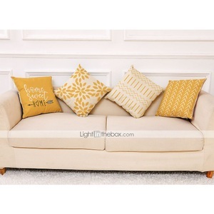 Lighinthebox, 4 x geometrischer Kissenbezug, gelb, weich, dekorativer Kissenbezug, Kissenbezug, Sofa, Schlafzimmer, hochwertiges Kissen für Wohnzimmer, Sofa, Couch, Bett, Stuhl Lightinthebox, 4 x geometrischer Kissenbezug, gelb, weich, dekorativer Kissenbezug, Kissenbezug, Sofa, Schlafzimmer, hochwertiges Kissen für Wohnzimmer, Sofa, Couch, Bett, Stuhl Lightinthebox