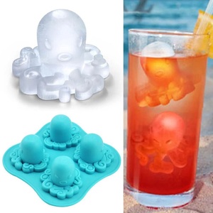 Lighinthebox, 1 stück eiswürfel oktopus form schokoladenform tablett eis diy werkzeug whisky wein cocktail eiswürfel 3d silikonform küche hause Lightinthebox