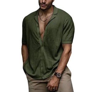 Lighinthebox, Herren Hemd Knopfhemd Camp-Shirt Kubanisches Hemd Sommerhemd Glatt Einfarbig Umlegekragen Schwarz Hellgrün Marineblau Orange Outdoor Strasse Kurzarm Button-Down Bekleidung Modisch Strassenmode Casual Lightinthebox, Herren Hemd Knopfhemd Camp-Shirt Kubanisches Hemd Sommerhemd Glatt Einfarbig Umlegekragen Schwarz Hellgrün Marineblau Orange Outdoor Strasse Kurzarm Button-Down Bekleidung Modisch Strassenmode Casual Lightinthebox