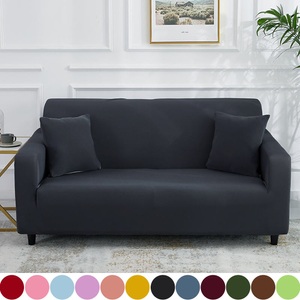 Lighinthebox, reine Farbe feste Stretch-Schonbezug Spandex Jacquard rutschfeste weiche Couch Sofabezug mit einem kostenlosen Boster Casewashable Möbelschutz mit rutschfestem Schaum und elastischem Boden für Kinder Lightinthebox