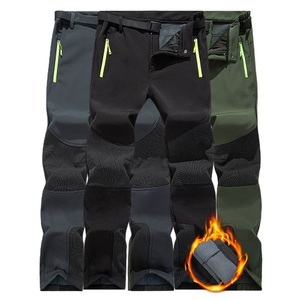 Lighinthebox, Herren Wanderhose Wanderhosen Fleece-gefütterte Hose Softshellhosen Winter Außen warm halten Windundurchlässig Atmungsaktiv Wasserdicht Hosen / Regenhose Schwarz Armeegrün Vlies Elasthan Jagd Angeln Lightinthebox, 