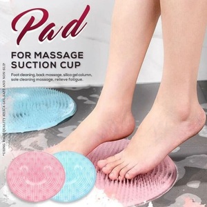 Lighinthebox, Silikon-Bad-Massage-Pad, rund, faul, waschen, Füße, reinigen, abgestorbene Haut, Dusche, Rückenbürste, rutschfestes Massagekissen Lightinthebox, 