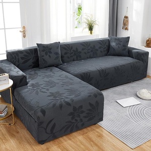 Lighinthebox, Stretch-Sofabezug, schwarzer Sofa-Schonbezug, elastischer Couch-Sessel, Zweisitzer, 4- oder 3-Sitzer, L-Form, rutschfest, für Kinder, Haustier Lightinthebox