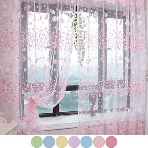 Lighinthebox, 1 Paneel floraler Vorhang für Schlafzimmer/Wohnzimmer, halbtransparente Bauernhaus-Fensternetzpaneele mit Stangentasche Lightinthebox, 1 Paneel floraler Vorhang für Schlafzimmer/Wohnzimmer, halbtransparente Bauernhaus-Fensternetzpaneele mit Stangentasche Lightinthebox