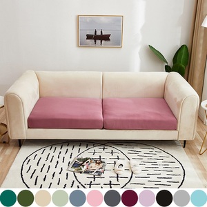 Lighinthebox, Stretch Sofa Sitzkissenbezug Schonbezug elastisch Couch Sessel Loveseat 4 oder 3 Sitzer grau schwarz rot uni einfarbig weich strapazierfähig waschbar Lightinthebox