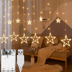 Lighinthebox, 3m Stern Fenstervorhang Lichterketten Weihnachtsdekoration Girlande Vorhang Lichterkette Batterie und USB betrieben Hochzeit Silvester Party Home Fenster Outdoor Dekoration Lightinthebox, 3m Stern Fenstervorhang Lichterketten Weihnachtsdekoration Girlande Vorhang Lichterkette Batterie und USB betrieben Hochzeit Silvester Party Home Fenster Outdoor Dekoration Lightinthebox
