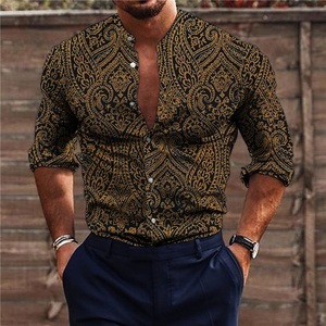 Lighinthebox, Herren Hemd Blumen Ständer Gelb Schwarz 3D-Druck Outdoor Strasse Langarm Button-Down Bedruckt Bekleidung Modisch Designer Casual Atmungsaktiv Lightinthebox, Herren Hemd Blumen Ständer Gelb Schwarz 3D-Druck Outdoor Strasse Langarm Button-Down Bedruckt Bekleidung Modisch Designer Casual Atmungsaktiv Lightinthebox
