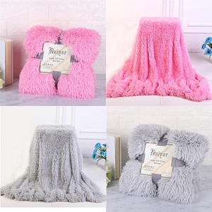 Lighinthebox, Weiche, flauschige Kunstpelz-Überwurfdecken, solide, wendbare, leichte, lange, zottelige Decke, flauschige, kuschelige, bequeme Mikrofaser-Fleece-Decken, Dekoration für Couch, Schlafsofa Lightinthebox