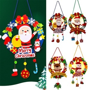 Lighinthebox, diy weihnachtskranz mit leichten stoff tür hängenden tropfen ornamente handgemachte weihnachten willkommen tür girlande kinder geschenke hause dekorationen Lightinthebox, 