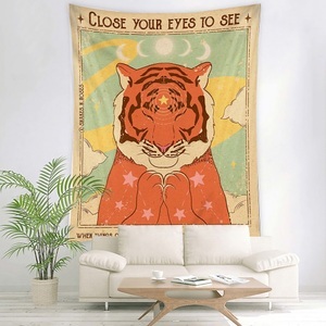 Lighinthebox, Cartoon schöne Tiger Wandteppich hängende Kunstdecke Vorhang hängend Zuhause Schlafzimmer Wohnzimmer dekorativ Lightinthebox, Cartoon schöne Tiger Wandteppich hängende Kunstdecke Vorhang hängend Zuhause Schlafzimmer Wohnzimmer dekorativ Lightinthebox