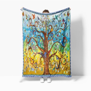 Lighinthebox, Boho-Flanell-Fleece-Überwurfdecken, weich, leicht, wendbar, böhmische Decke, Hippie-Raumdekoration, Hexen, Astrologie, Sternzeichen, Himmelskonstellation, Picknick, Reise, Bett, Stuhl, Couch, Lightinthebox, 