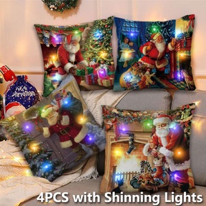 Lighinthebox, weihnachten led lichter kissenbezug 4 stück schneemann weiche dekorative quadratische kissenbezug kissenbezug für schlafzimmer wohnzimmer sofa couch stuhl überlegene qualität maschinenwaschbar Lightinthebox, weihnachten led lichter kissenbezug 4 stück schneemann weiche dekorative quadratische kissenbezug kissenbezug für schlafzimmer wohnzimmer sofa couch stuhl überlegene qualität maschinenwaschbar Lightinthebox