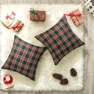 Lighinthebox, Weihnachtsfeier Kissenbezug kariert grün rot klassisch für Schlafzimmer Wohnzimmer Sofa Couch Stuhl höchste Qualität Lightinthebox, 