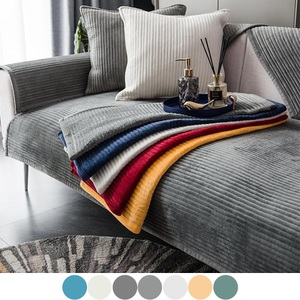 Lighinthebox, Plüsch-Sofabezug, Sitzpolster, grauer Sofa-Schonbezug für Schnittcouch, Sessel, Zweisitzer, 4- oder 3-Sitzer, L-Form-Schutz für Kinder, Haustiere, Katzen (nicht im Set erhältlich) Lightinthebox