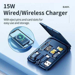 Lighinthebox, Remax 6 in1 Wireless Charging Micro USB Lightning Typ C Ladekabel Set Aufbewahrungsbox für iPhone Huawei Xiaomi mit Boxhalter Lightinthebox, Remax 6 in1 Wireless Charging Micro USB Lightning Typ C Ladekabel Set Aufbewahrungsbox für iPhone Huawei Xiaomi mit Boxhalter Lightinthebox