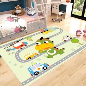 Lighinthebox, Kristallsamt Kinderteppich Bodenmatte Baby Krabbelmatte Stadtverkehr Kindergarten Früherziehung 3D-Druck Wohnzimmerteppich Lightinthebox, 