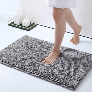 Lighinthebox, Luxuriöser Chenille-Badeteppich, extra weicher und saugfähiger, zotteliger Badezimmervorleger, maschinenwaschbarer, rutschfester Plüsch-Teppichläufer für Badewanne, Dusche und Badezimmer Lightinthebox, Luxuriöser Chenille-Badeteppich, extra weicher und saugfähiger, zotteliger Badezimmervorleger, maschinenwaschbarer, rutschfester Plüsch-Teppichläufer für Badewanne, Dusche und Badezimmer Lightinthebox