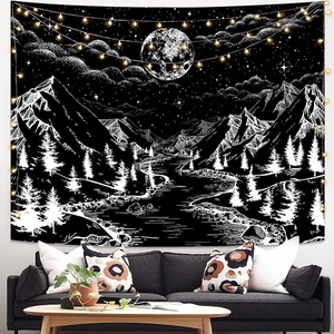 Lighinthebox, Bergmond Wandteppich Kunstdekor Decke Vorhang hängend Zuhause Schlafzimmer Wohnzimmer Dekoration Polyester Lightinthebox, Bergmond Wandteppich Kunstdekor Decke Vorhang hängend Zuhause Schlafzimmer Wohnzimmer Dekoration Polyester Lightinthebox