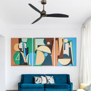 Faro barcelona, Ventilator Just Fan WiFi-Option messing schwarz, 