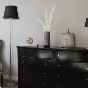 Aluminor, Aluminor Store Stehlampe, alu/schwarz, Aluminor Store Stehlampe, alu/schwarz