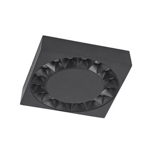 LUCANDE, Lucande Kelissa LED-Außendeckenlampe schwarz eckig, 