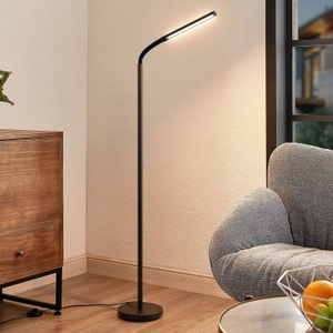 LINDBY, Lindby Romila LED-Stehleuchte in Schwarz, Lindby Romila LED-Stehleuchte in Schwarz