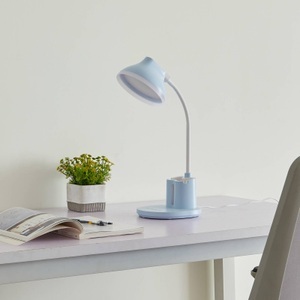 LINDBY, Lindby Zephyra LED-Tischleuchte, CCT, 8W, blau, Lindby LED-Tischleuchte Zephyra, blau, CCT, dimmbar