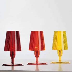 KARTELL, Take Tischleuchte - Kartell orange en plastikmaterial, Tischleuchte Take plastikmaterial orange / Polycarbonat 2.0 - Ferruccio Laviani, 2003 - Kartell orange en plastikmaterial