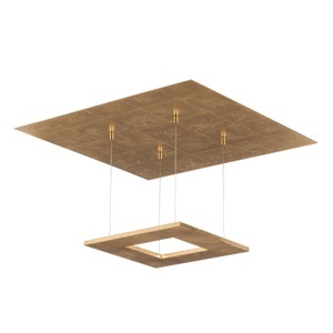 Escale, Escale Zen - Blattgold-LED-Hängeleuchte, 