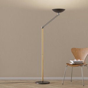 Aluminor, Flexible LED-Stehleuchte Chloé schwarz, LED-Deckenfluter Lib V, höhenverstellbar, schwarz