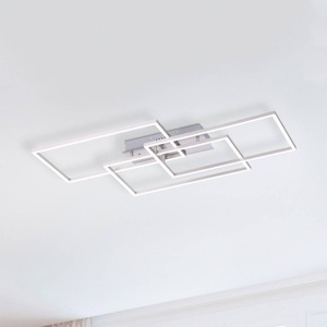 LUCANDE, Lucande Lucardis LED-Deckenlampe, 3-flammig, eckig, 