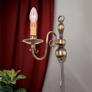 Orion, Wandleuchte Imke 1flg. altmessing dunkel patiniert, Wandleuchte Imke 1flg. altmessing dunkel patiniert