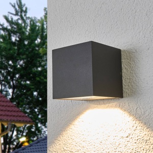 Merjem - LED-Außenwandleuchte in Dunkelgrau