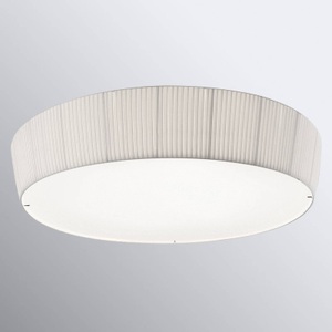 Bover, Bover Plafonet 95 - Textil-Deckenlampe, Band weiß, Bover Plafonet 95 - Textil-Deckenlampe, Band weiß