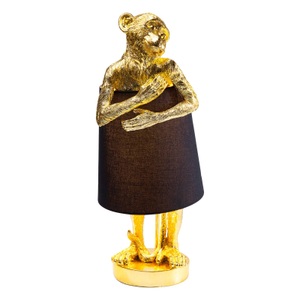 KARE, KARE Animal Monkey Tischleuchte schwarz/gold, 