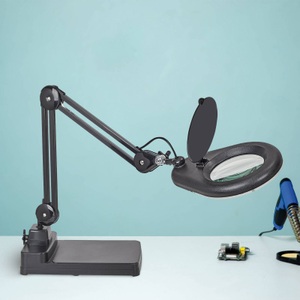 Maul, MAUL LED-Lupenleuchte MAULviso mit Standfuß schwarz, MAUL LED-Lupenleuchte MAULviso, Armlänge 310 mm, mit Standfuß, schwarz