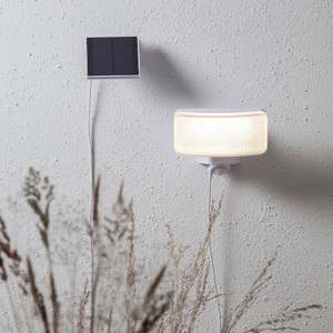 Best Season, LED-Solarlampe Powerspot Sensor, eckig weiß 350lm