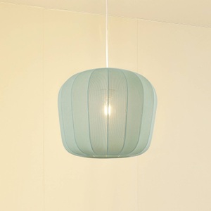 LINDBY, Lindby Hängeleuchte Helin, blau, Ø 35 cm, Stoff, Lindby Hängeleuchte Helin, blau, Ø 35 cm, Stoff