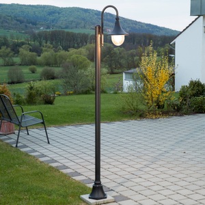 Lampenwelt.com, Mastleuchte Daphne, 1-flammig, Lindby Mastleuchte Daphne, schwarz, 1-flammig