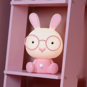 NoName, Tischlampe Dodo Rabbit rosa, Kindertischleuchte Dodo Hase, rosa/weiß, dimmbar, ABS