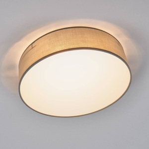 Smartwares®, Graue Textil-Deckenleuchte Ceiling Dream 40 cm, Deckenleuchte Ceiling Dream, Ø 40 cm, Textil, grau