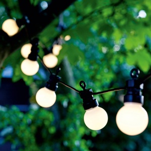 Sirius, LED-Solarlichterkette Lucas Start-Set, gefrostet, Sirius LED-Lichterkette »LED Lichterkette Lucas Solar, matt«, 10 St.-flammig