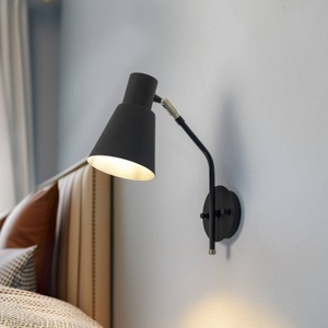 Home, Home - Wandleuchte Sivani - Schwarz, Wandleuchte Sivani MR-664 1-flammig schwarz/gold