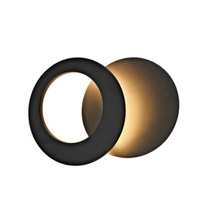 Mantra Iluminación, LED-Wandleuchte Toronto, schwarz, Ø 26 cm, Alu, verstellbar, LED-Wandleuchte Toronto, schwarz, Ø 26 cm, Alu, verstellbar