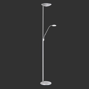 Orion, LED-Deckenfluter Cobra in Nickel matt m. Leselampe, LED-Deckenfluter Cobra mit Leselampe nickel