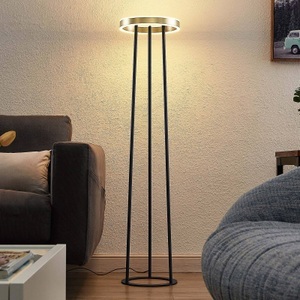 LUCANDE, Lucande Seppe LED-Stehleuchte, messing, Lucande Seppe LED-Stehleuchte, Ø 30 cm, messing